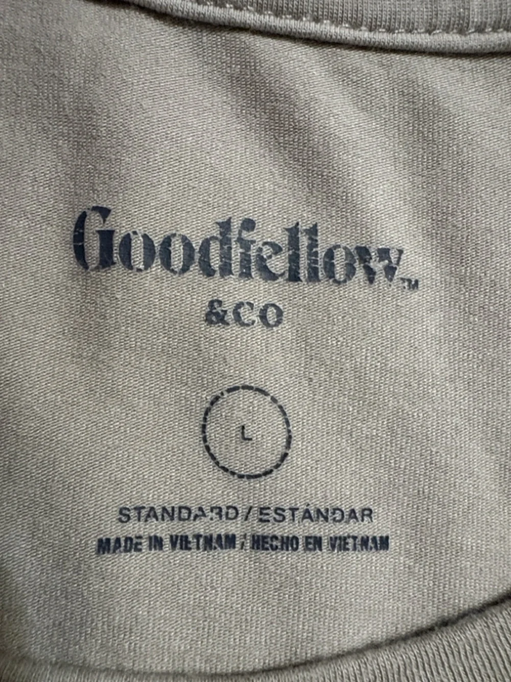 Goodfellow & Co Short-Sleeve Crew Tee in Light Taupe - Picture 2 of 6